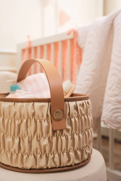 Baby Jalebi The Dune Diaper Caddy-Ecru