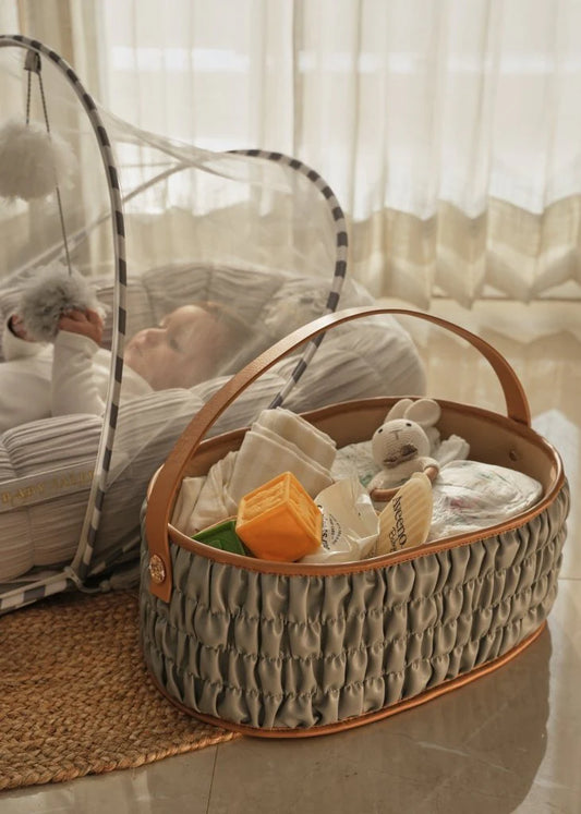 Baby Jalebi The Dune Diaper Caddy-Grey