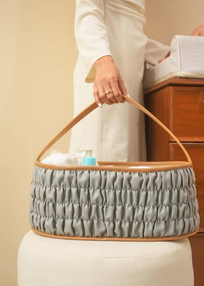 Baby Jalebi The Dune Diaper Caddy-Grey