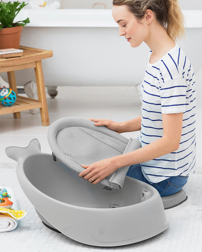 Skip Hop Moby Smart Sling-Mesh-For Baby Bath Tub-3-Stage Tub-0 to 36M-Grey