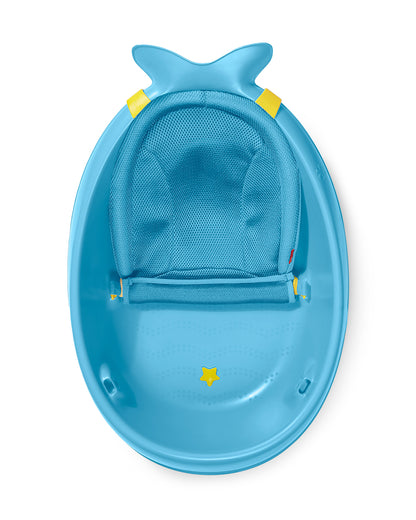 Skip Hop Moby Smart Sling-Mesh-For Baby Bath Tub-3-Stage Tub-0 to 36M-Blue
