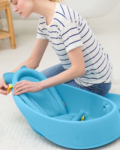 Skip Hop Moby Smart Sling-Mesh-For Baby Bath Tub-3-Stage Tub-0 to 36M-Blue