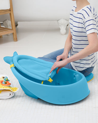 Skip Hop Moby Smart Sling-Mesh-For Baby Bath Tub-3-Stage Tub-0 to 36M-Blue