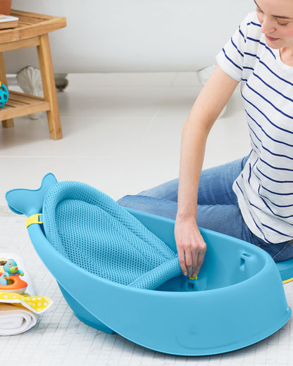 Skip Hop Moby Smart Sling-Mesh-For Baby Bath Tub-3-Stage Tub-0 to 36M-Blue