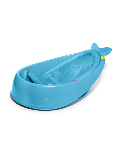 Skip Hop Moby Smart Sling-Mesh-For Baby Bath Tub-3-Stage Tub-0 to 36M-Blue