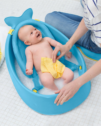 Skip Hop Moby Smart Sling-Mesh-For Baby Bath Tub-3-Stage Tub-0 to 36M-Blue