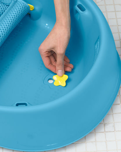 Skip Hop Moby Smart Sling-Mesh-For Baby Bath Tub-3-Stage Tub-0 to 36M-Blue
