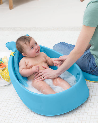 Skip Hop Moby Smart Sling-Mesh-For Baby Bath Tub-3-Stage Tub-0 to 36M-Blue