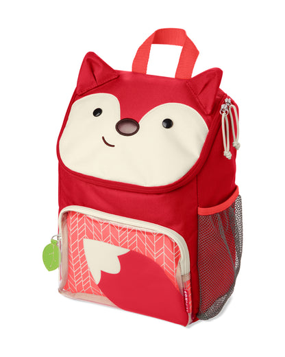 Skip Hop Zoo Little Kid Bagpack-Fox-With Mesh Bottle Pocket & Adjustable Padded Straps