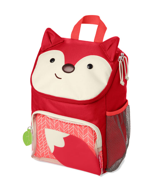 Skip Hop Zoo Little Kid Bagpack-Fox-With Mesh Bottle Pocket & Adjustable Padded Straps