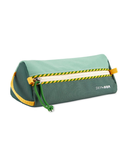 Skip Hop Wander Pencil Pouch - Compact & Lightweight - Durable Fabric - Easy Zip Closure - Green