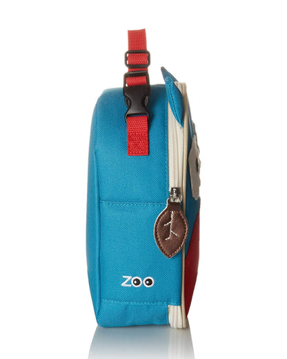 Skip Hop Zoo Lunchie Insulated Kids Lunch Bag - Keeps Food Fresh - Easy Carry Handle - Owl - Blue & Red