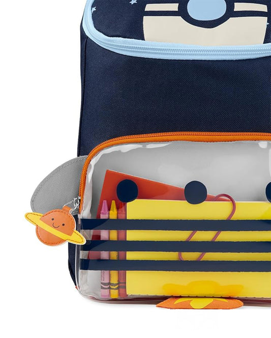 Skip Hop Spark Style Little Kid Backpack-Rocket-With Mesh Bottle Pocket & Adjustable Padded Shoulder Straps