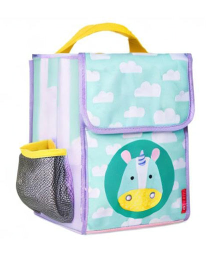 Skip Hop Zoo Lunchie Insulated Kids Lunch Bag - Keeps Food Fresh - Easy Carry Handle - Unicorn - Blue