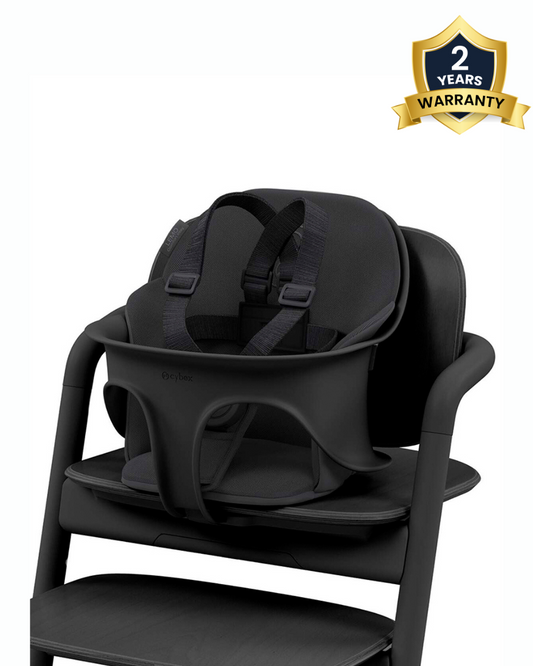 Cybex Lemo Comfort Inlay-Includes Baby Set Seat, Surface & Backrest Cushion-Adds Comfort To The Lemo Chair-2 Years Warranty-Stunning Black