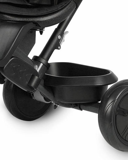 Qplay Elite Platinum 6 in 1 Trike-Height Adjustable Parent Handle Bar-360 Degrees Rotating Seat-5 Point Harness-For 10M to 6Y (Upto 25 Kg)-Black