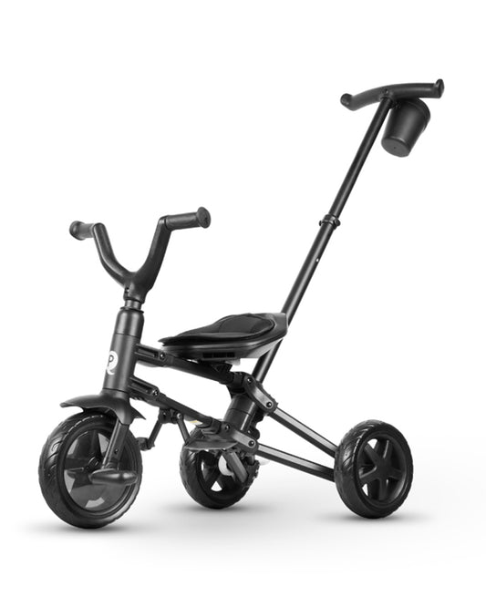 Qplay Nova Niello 6 in 1 Trike-Easy Compact Fold-Height Adjustable Parent Handle Bar-360 Degrees Rotating Seat-Adjustable Backrest-5 Point Harness-Includes Cup Holder-For 10 to 6Y (Upto 25 Kg)-Grey