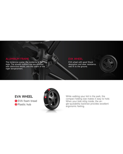 Qplay Nova Niello 6 in 1 Trike-Easy Compact Fold-Height Adjustable Parent Handle Bar-360 Degrees Rotating Seat-Adjustable Backrest-5 Point Harness-Includes Cup Holder-For 10 to 6Y (Upto 25 Kg)-Black