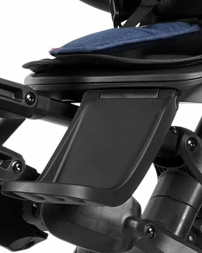 Qplay Nova Niello 6 in 1 Trike-Easy Compact Fold-Height Adjustable Parent Handle Bar-360 Degrees Rotating Seat-Adjustable Backrest-5 Point Harness-Includes Cup Holder-For 10 to 6Y (Upto 25 Kg)-Blue