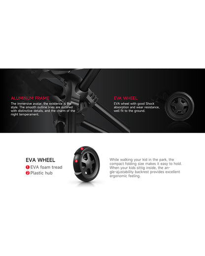 Qplay Nova Niello 6 in 1 Trike-Easy Compact Fold-Height Adjustable Parent Handle Bar-360 Degrees Rotating Seat-Adjustable Backrest-5 Point Harness-Includes Cup Holder-For 10 to 6Y (Upto 25 Kg)-Red