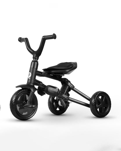 Qplay Nova Niello 6 in 1 Trike-Easy Compact Fold-Height Adjustable Parent Handle Bar-360 Degrees Rotating Seat-Adjustable Backrest-5 Point Harness-Includes Cup Holder-For 10 to 6Y (Upto 25 Kg)-Red