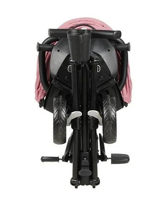 Qplay Nova Niello 6 in 1 Trike-Easy Compact Fold-Height Adjustable Parent Handle Bar-360 Degrees Rotating Seat-Adjustable Backrest-5 Point Harness-Includes Cup Holder-For 10 to 6Y (Upto 25 Kg)-Pink
