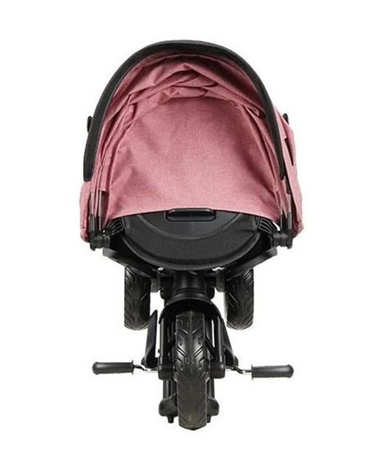 Qplay Nova Niello 6 in 1 Trike-Easy Compact Fold-Height Adjustable Parent Handle Bar-360 Degrees Rotating Seat-Adjustable Backrest-5 Point Harness-Includes Cup Holder-For 10 to 6Y (Upto 25 Kg)-Pink