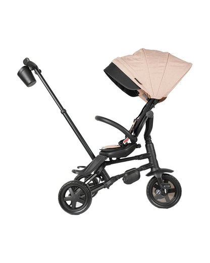 Qplay Nova Niello 6 in 1 Trike-Easy Compact Fold-Height Adjustable Parent Handle Bar-360 Degrees Rotating Seat-Adjustable Backrest-5 Point Harness-Includes Cup Holder-For 10 to 6Y (Upto 25 Kg)-Khaki