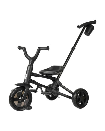 Qplay Nova Niello 6 in 1 Trike-Easy Compact Fold-Height Adjustable Parent Handle Bar-360 Degrees Rotating Seat-Adjustable Backrest-5 Point Harness-Includes Cup Holder-For 10 to 6Y (Upto 25 Kg)-Khaki