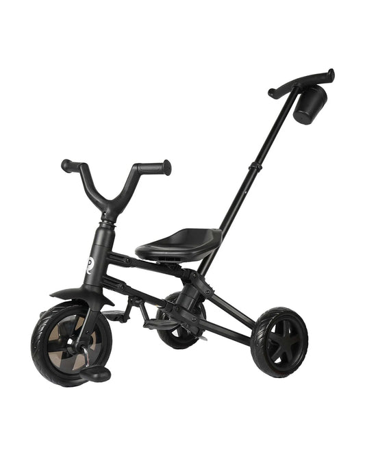 Qplay Nova Niello 6 in 1 Trike-Easy Compact Fold-Height Adjustable Parent Handle Bar-360 Degrees Rotating Seat-Adjustable Backrest-5 Point Harness-Includes Cup Holder-For 10 to 6Y (Upto 25 Kg)-Khaki