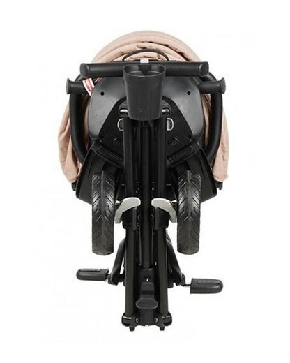 Qplay Nova Niello 6 in 1 Trike-Easy Compact Fold-Height Adjustable Parent Handle Bar-360 Degrees Rotating Seat-Adjustable Backrest-5 Point Harness-Includes Cup Holder-For 10 to 6Y (Upto 25 Kg)-Khaki