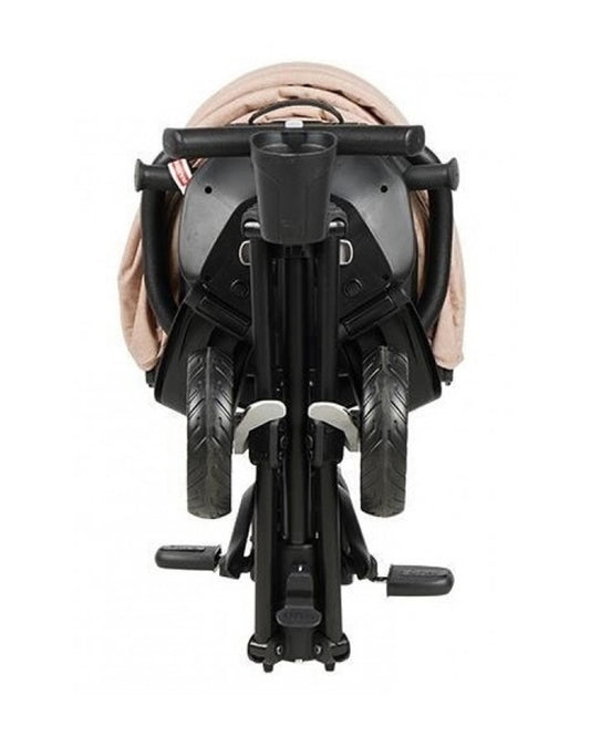 Qplay Nova Niello 6 in 1 Trike-Easy Compact Fold-Height Adjustable Parent Handle Bar-360 Degrees Rotating Seat-Adjustable Backrest-5 Point Harness-Includes Cup Holder-For 10 to 6Y (Upto 25 Kg)-Khaki