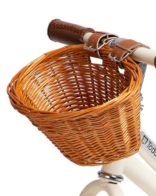 Todds Balance Bike-ISO 8124 Certified-12 Inches-Adjustable Handlebar & Seat Height-Hand Stitched Custom Grip-Non Toxic Lead Free Paint-18M+-Whimsy White