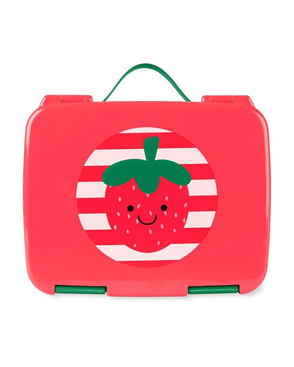 Skip Hop Spark Style Bento Lunch Box - With Microwave Safe Tray - Strawberry Design - For Feeding Infants
