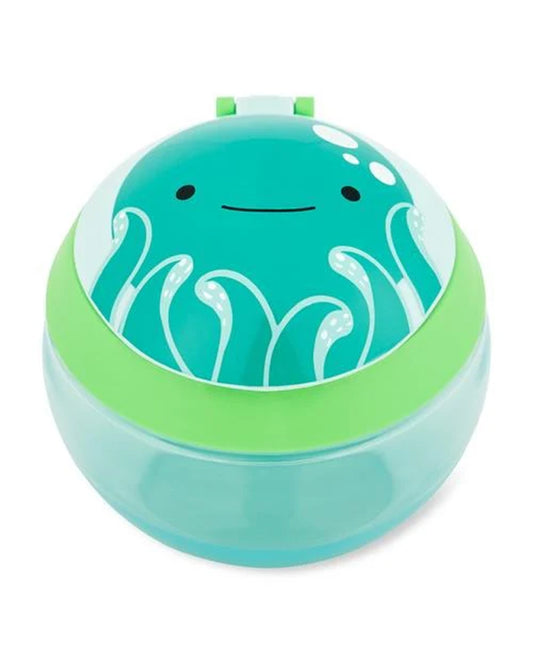 Skip Hop Zoo Snack Cup - Easy Grip Handles - Octopus Design - 222ml - For Feeding Infants