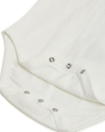 Chicco White & Natural Bodysuit Dress-Polka Dots-Cotton-For Infants