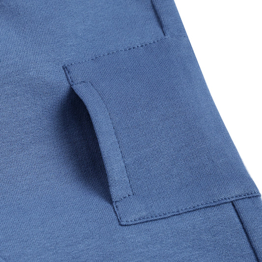 Chicco Blue Winter Wear Trouser-Solid-Cotton-For Infants