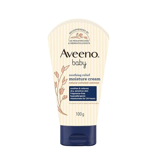 Aveeno Baby Soothing Relief Moisture Cream-With Glycerin & Oatmeal Extract-Soothes, Moisturizes & Strengthens Skin Barrier