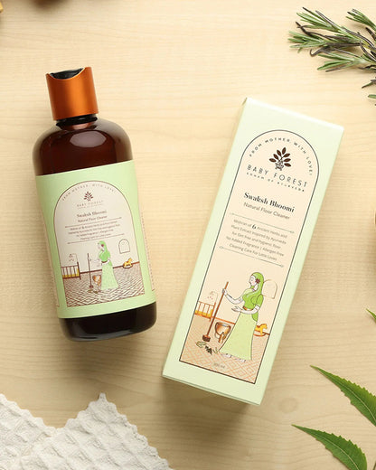 Baby Forest Swaksh Bhoomi Natural Floor Cleaner-Ayurvedic Formulation-Artificial Fragrance Free & Safe For Infants
