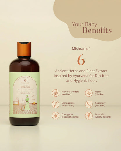 Baby Forest Swaksh Bhoomi Natural Floor Cleaner-Ayurvedic Formulation-Artificial Fragrance Free & Safe For Infants
