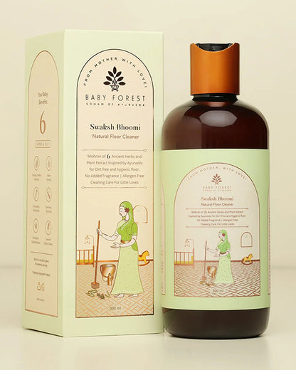 Baby Forest Swaksh Bhoomi Natural Floor Cleaner-Ayurvedic Formulation-Artificial Fragrance Free & Safe For Infants