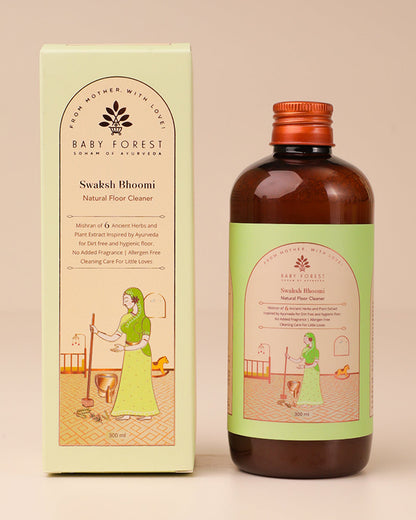 Baby Forest Swaksh Bhoomi Natural Floor Cleaner-Ayurvedic Formulation-Artificial Fragrance Free & Safe For Infants