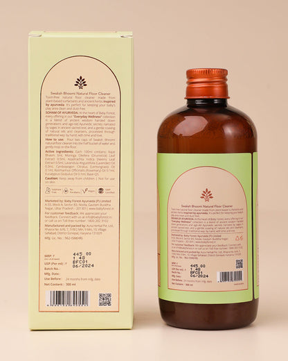 Baby Forest Swaksh Bhoomi Natural Floor Cleaner-Ayurvedic Formulation-Artificial Fragrance Free & Safe For Infants