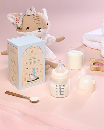 Baby Forest Palan Poshan Glass Feeding Bottle - 120ml - Slow Flow - 0 to 3M