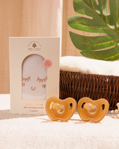 Baby Forest Sneh Dulaar Silicone Orthodontic Pacifier - Pack of 2 - 0M+