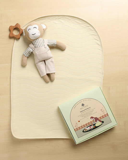 Baby Forest Makhmali Bichhauna Baby Sleeping and Changing Sheet-Organic Cotton-Leak Proof with High Absorbency-For Infants