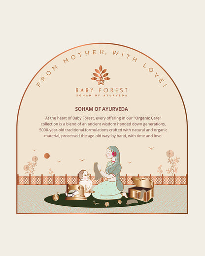 Baby Forest Somya Aanchal Baby Hooded Towel-Bamboo Cotton-White