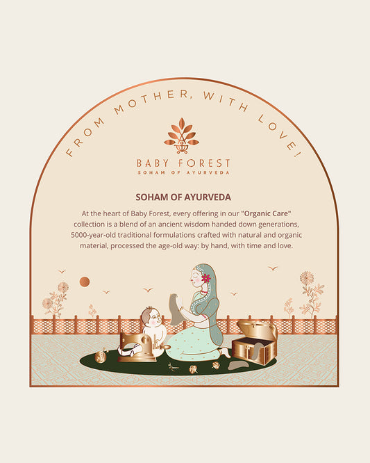 Baby Forest Somya Aanchal Baby Hooded Towel-Bamboo Cotton-White