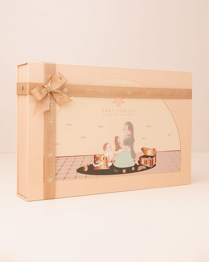 Baby Forest Komal Aavran Baby-Newborn Essentials Gift Set For Baby Shower-Pack of 6-Baby Pink