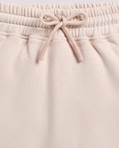 Cot & Candy Baby Beige Winter Wear Jogger-Solid-GOTS Certified Organic Fleece-For Infants